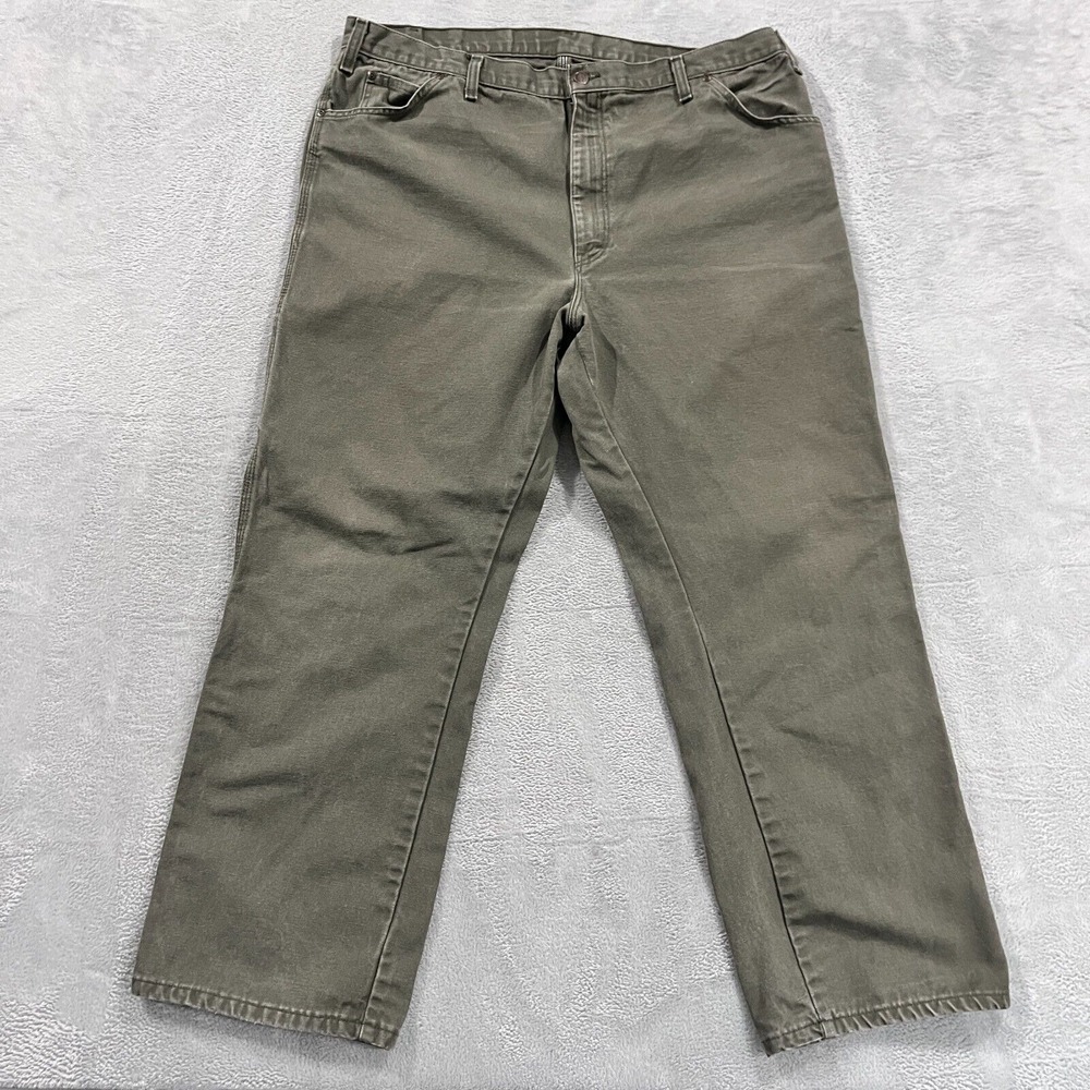 Dickies Carpenter Pants Mens 39x30* Canvas‎ Cargo Utility Work Relaxed Fit